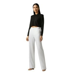 J.Crew Carolina flare pant in stretch linen blend BZ404 white size 6 NWT